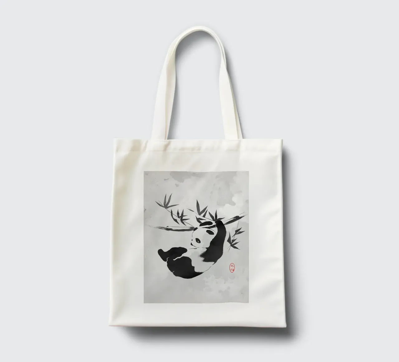 Panda gigante borsa in juta da James M Coyle