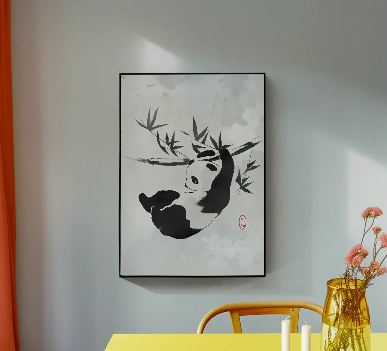 Panda géant plexiglas de James M Coyle