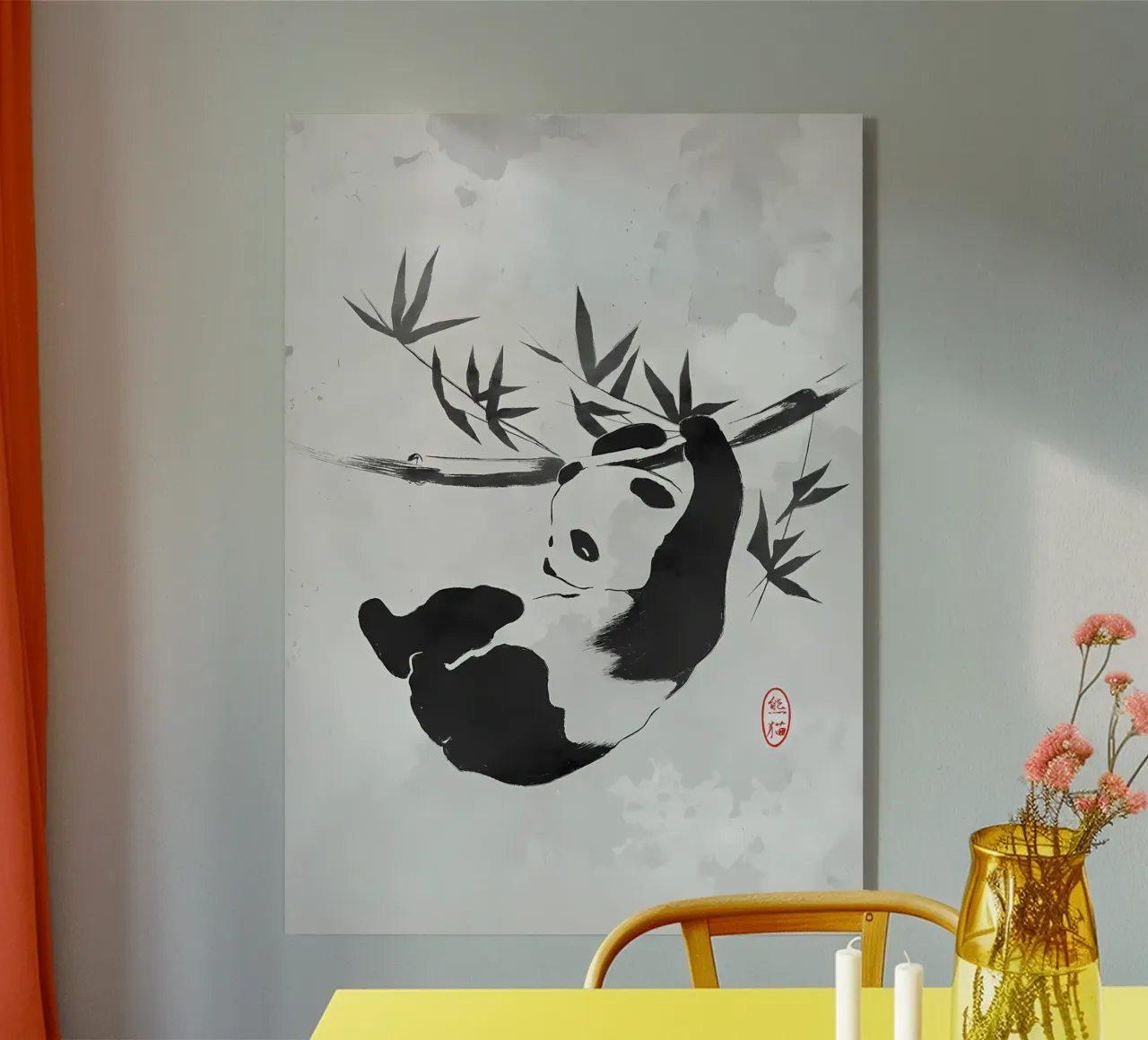 Panda géant plexiglas de James M Coyle