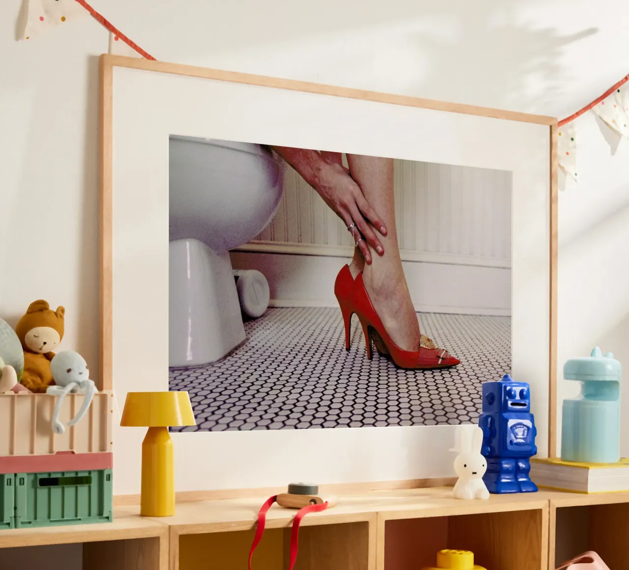 Louis Vuitton Red Shoe Blues poster da Aysha Banos