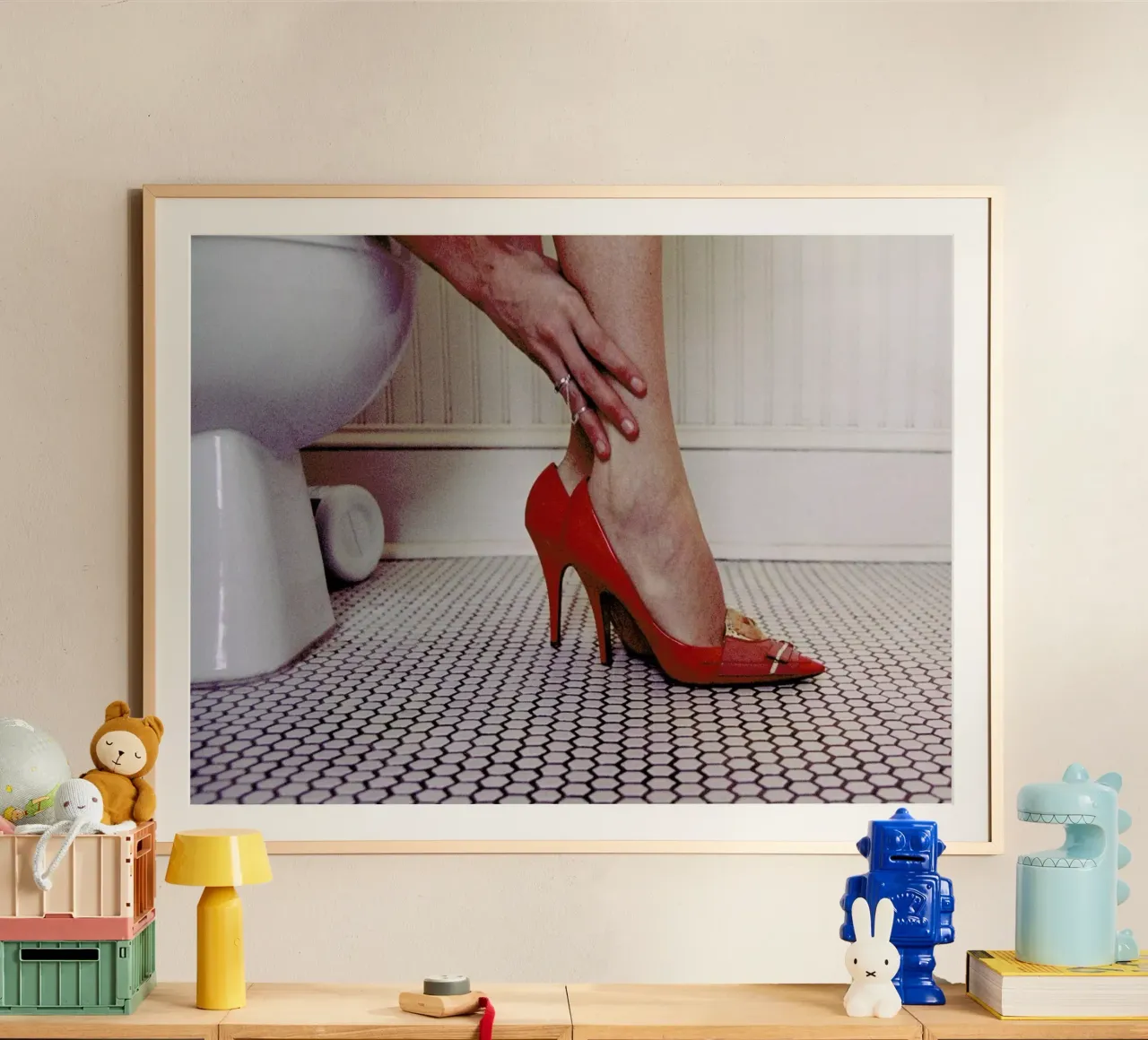 Louis Vuitton Red Shoe Blues poster da Aysha Banos
