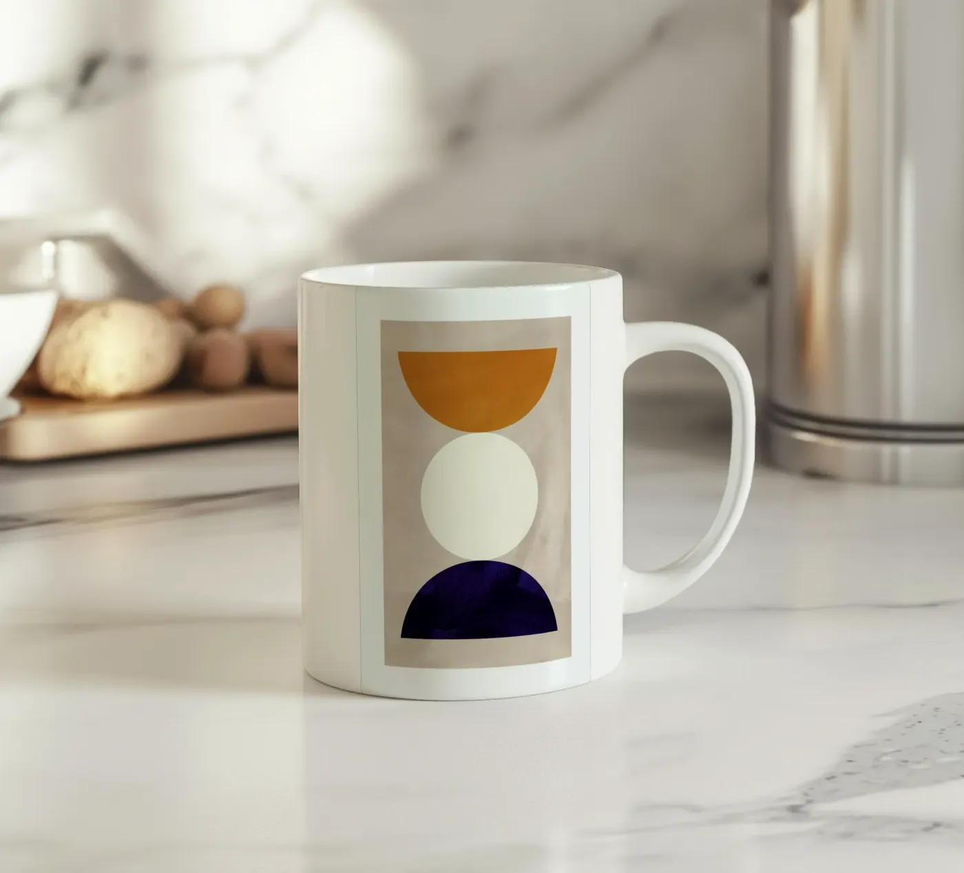 Division ceramic mug by Pure