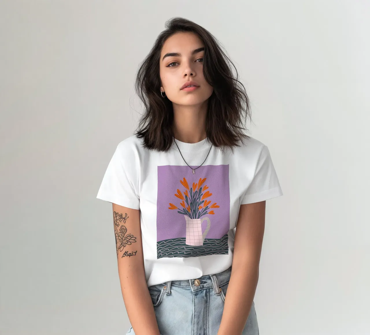 Brocca floreale t-shirt da Wackapacka