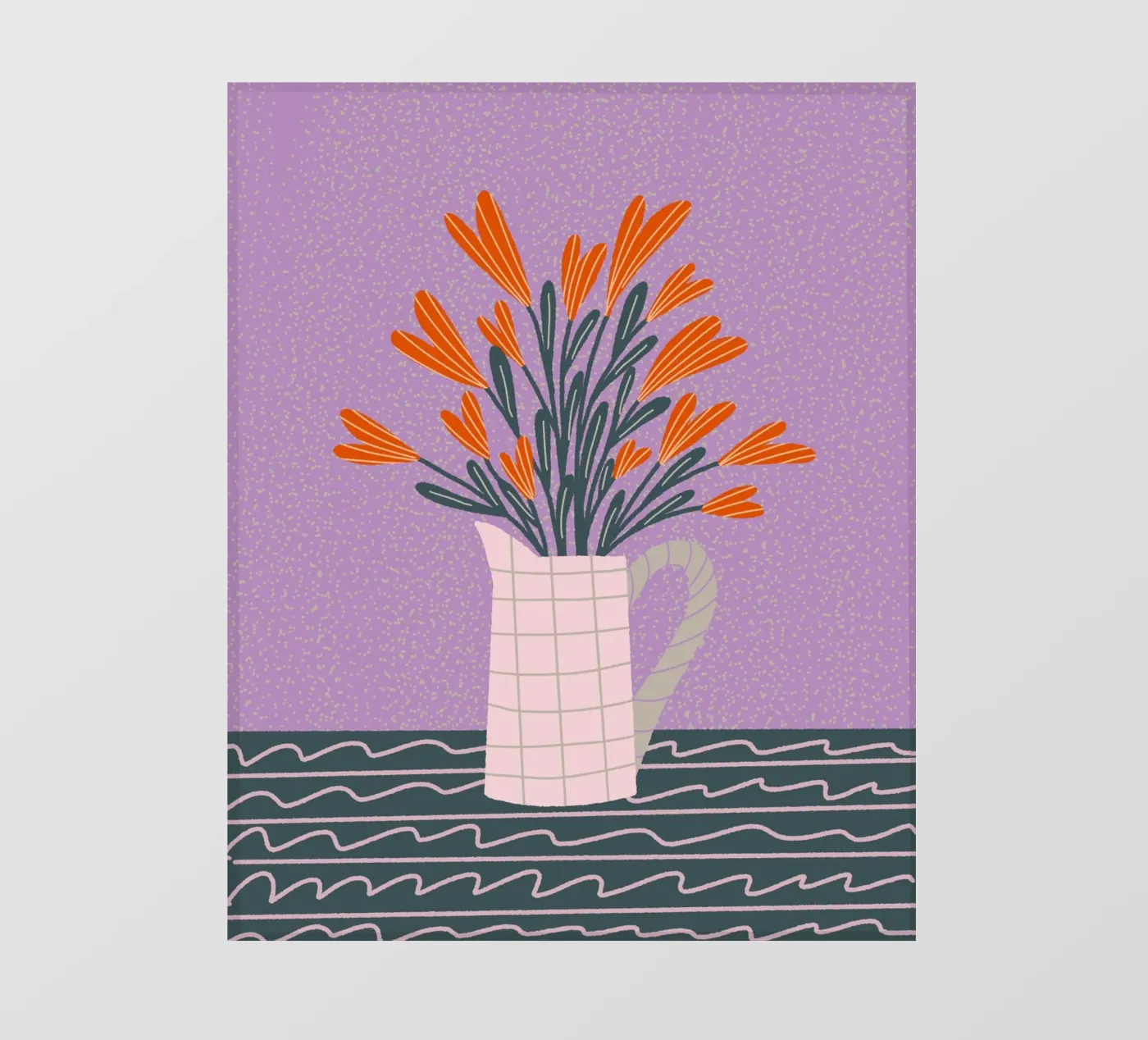 Bloempot fotobehang van Wackapacka
