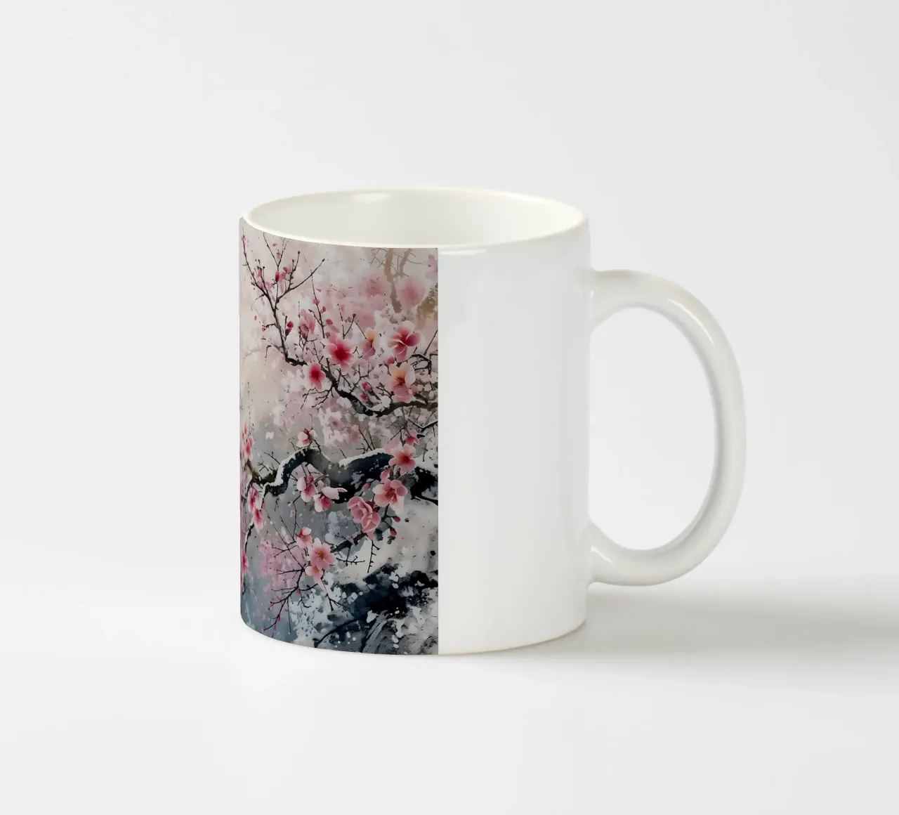 Giappone fiori di ciliegio tazza in ceramica da Rebecca Clark Wyrick