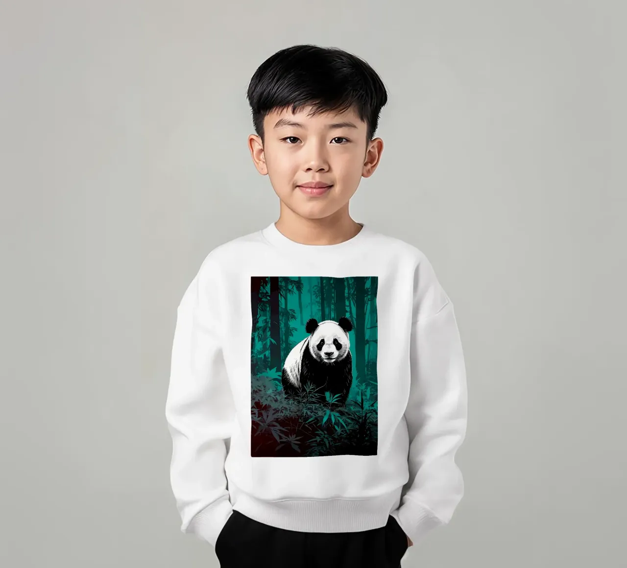 Foresta di panda felpa bambino da James M Coyle