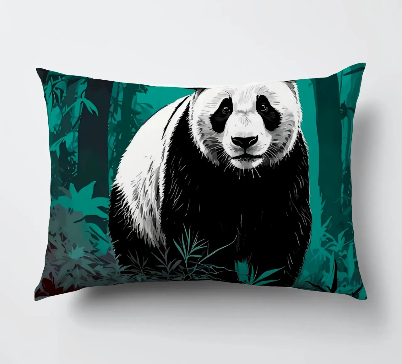 Foresta di panda cuscino da James M Coyle