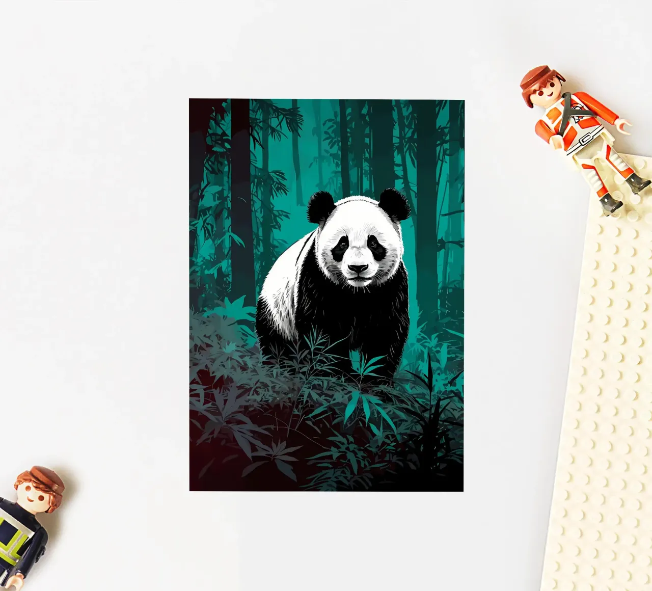 Forêt de pandas autocollant de James M Coyle