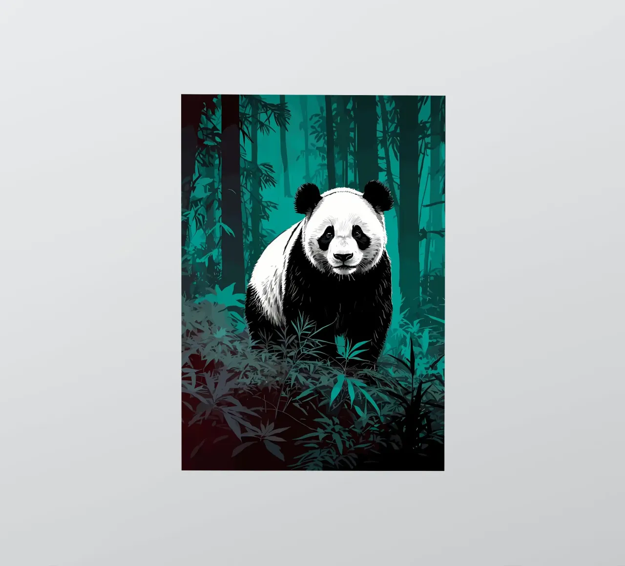 Forêt de pandas autocollant de James M Coyle