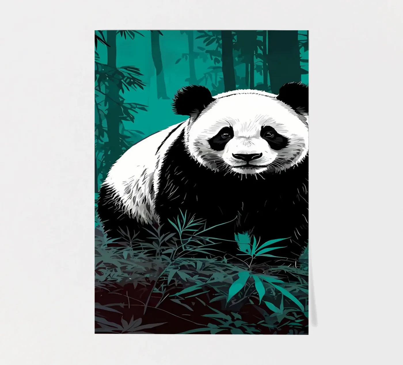 Panda Forest sticker sheet by James M Coyle