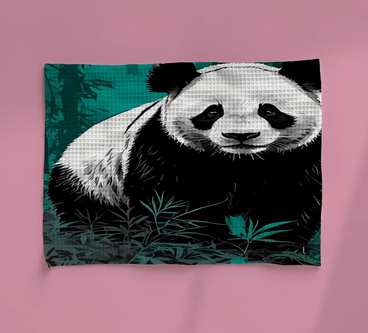 Forêt de pandas torchon de James M Coyle