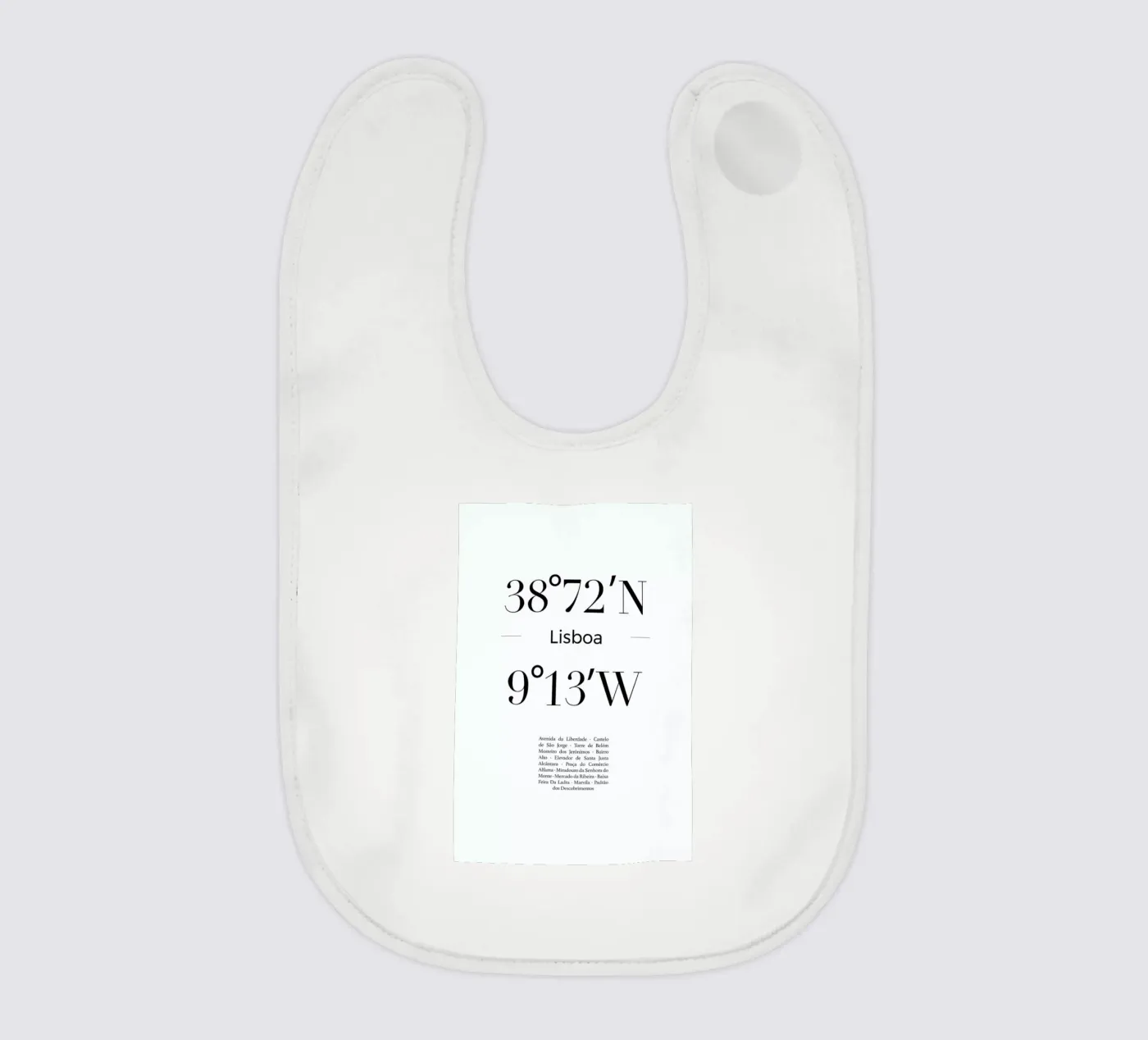 Lisboa baby bib by Studio One