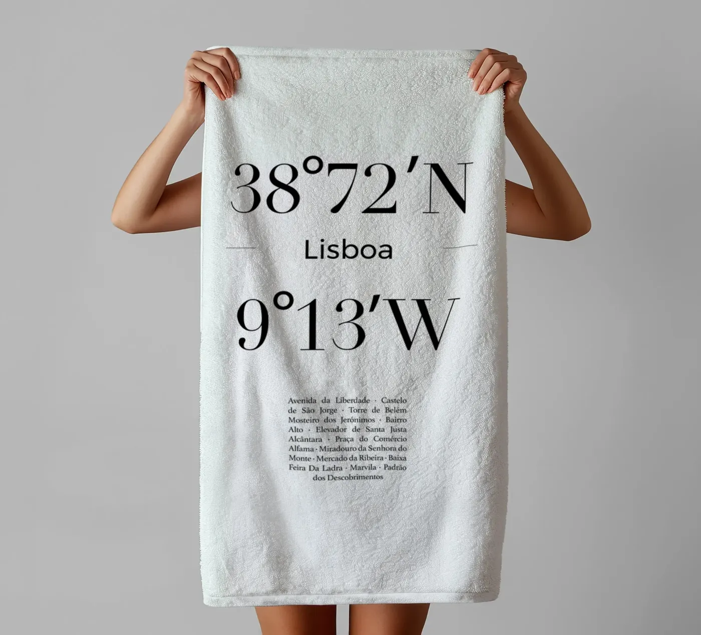 Lisboa badhanddoek van Studio One