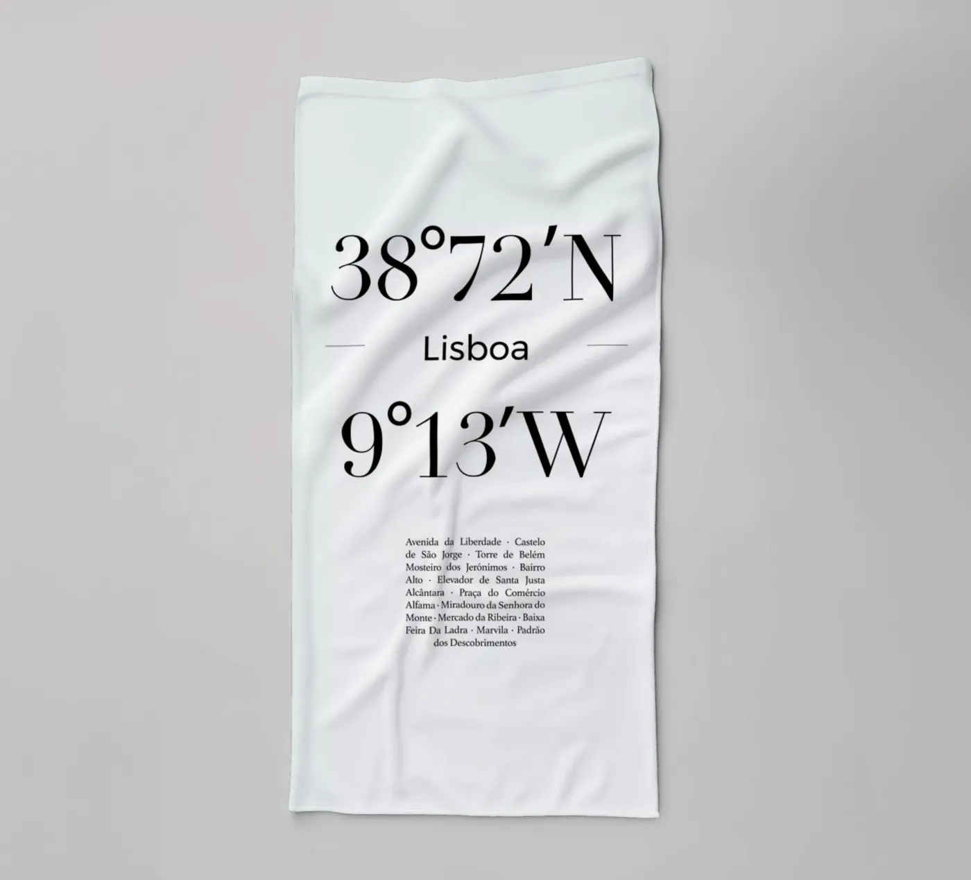 Lisboa badhanddoek van Studio One