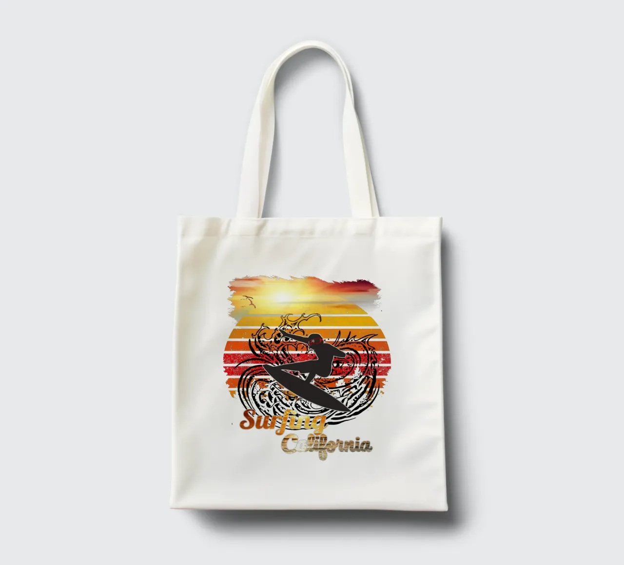 Surf Life Oval 2a - Summer Sun Vibes 7b tote bag by surfer28