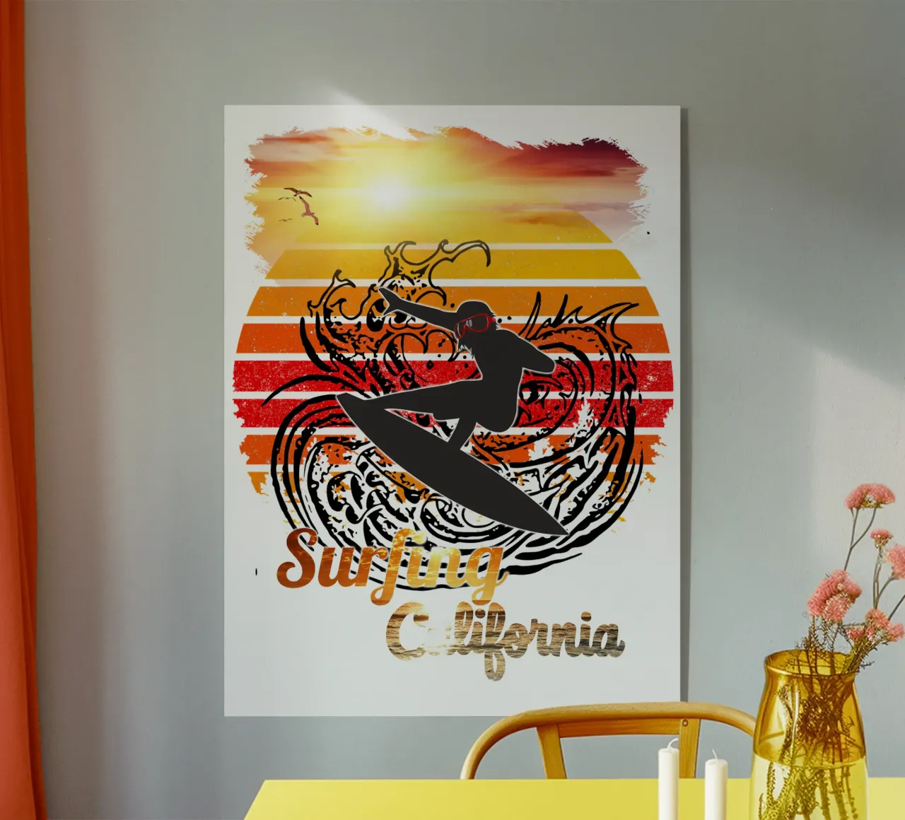 Surf Life Oval 2a - Summer Sun Vibes 7b metacrilato de surfer28