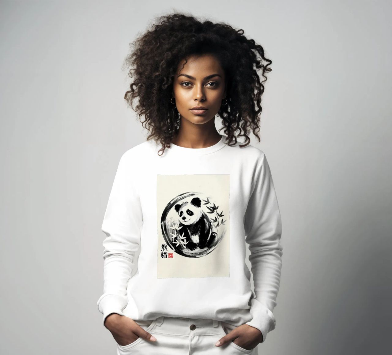 Panda sumie felpa da James M Coyle