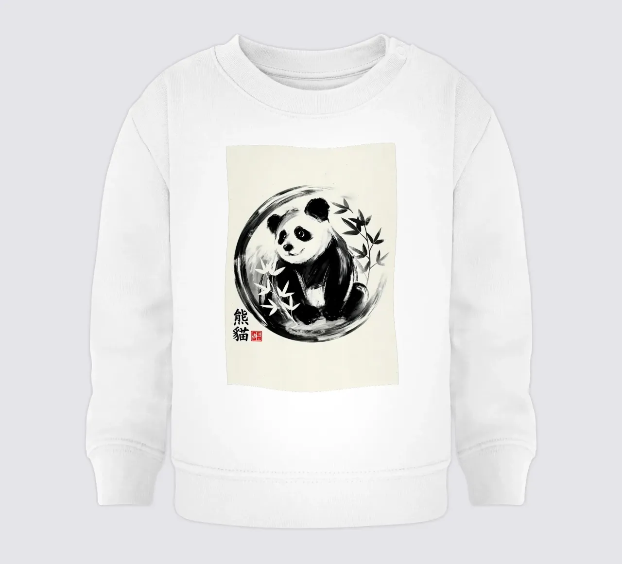 Panda sumie felpa neonato da James M Coyle