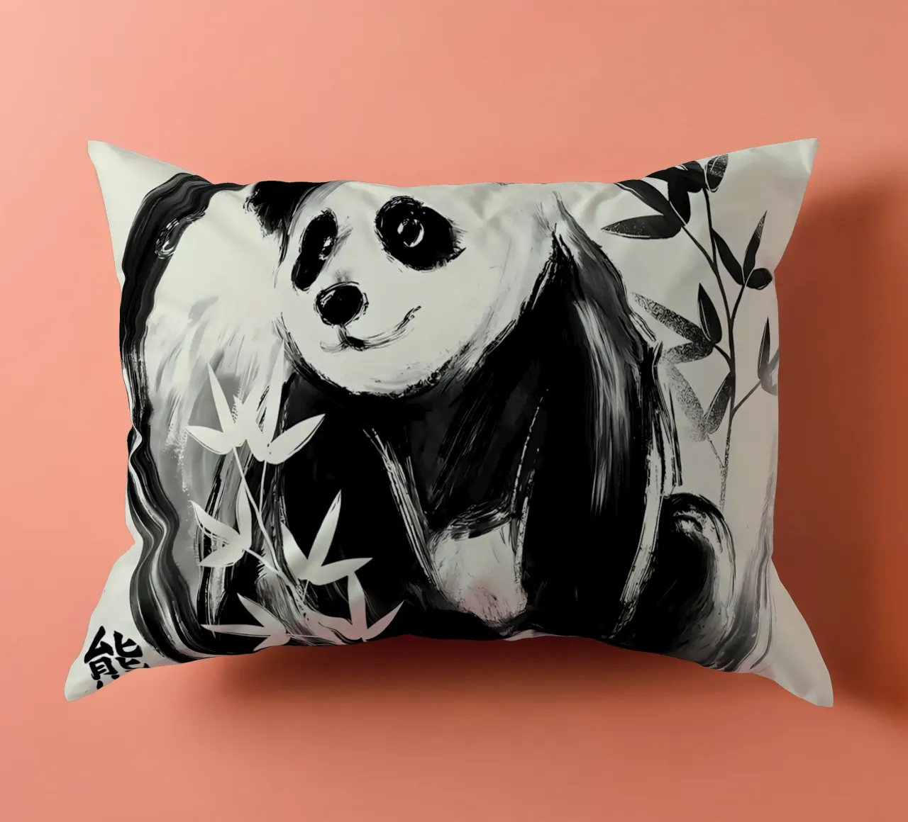 Panda sumie cuscino da James M Coyle