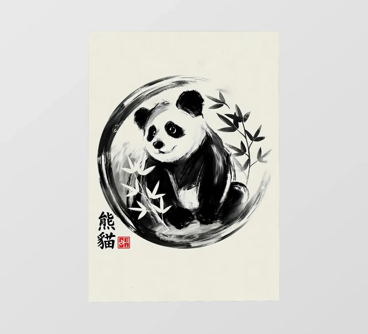 Panda sumie pellicola backlit da James M Coyle