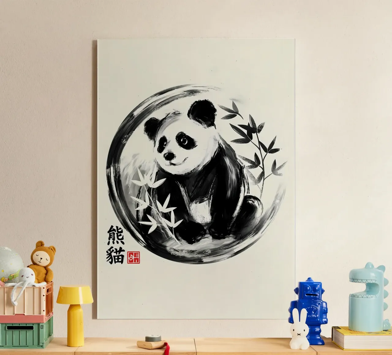 Panda sumie plexiglass da James M Coyle