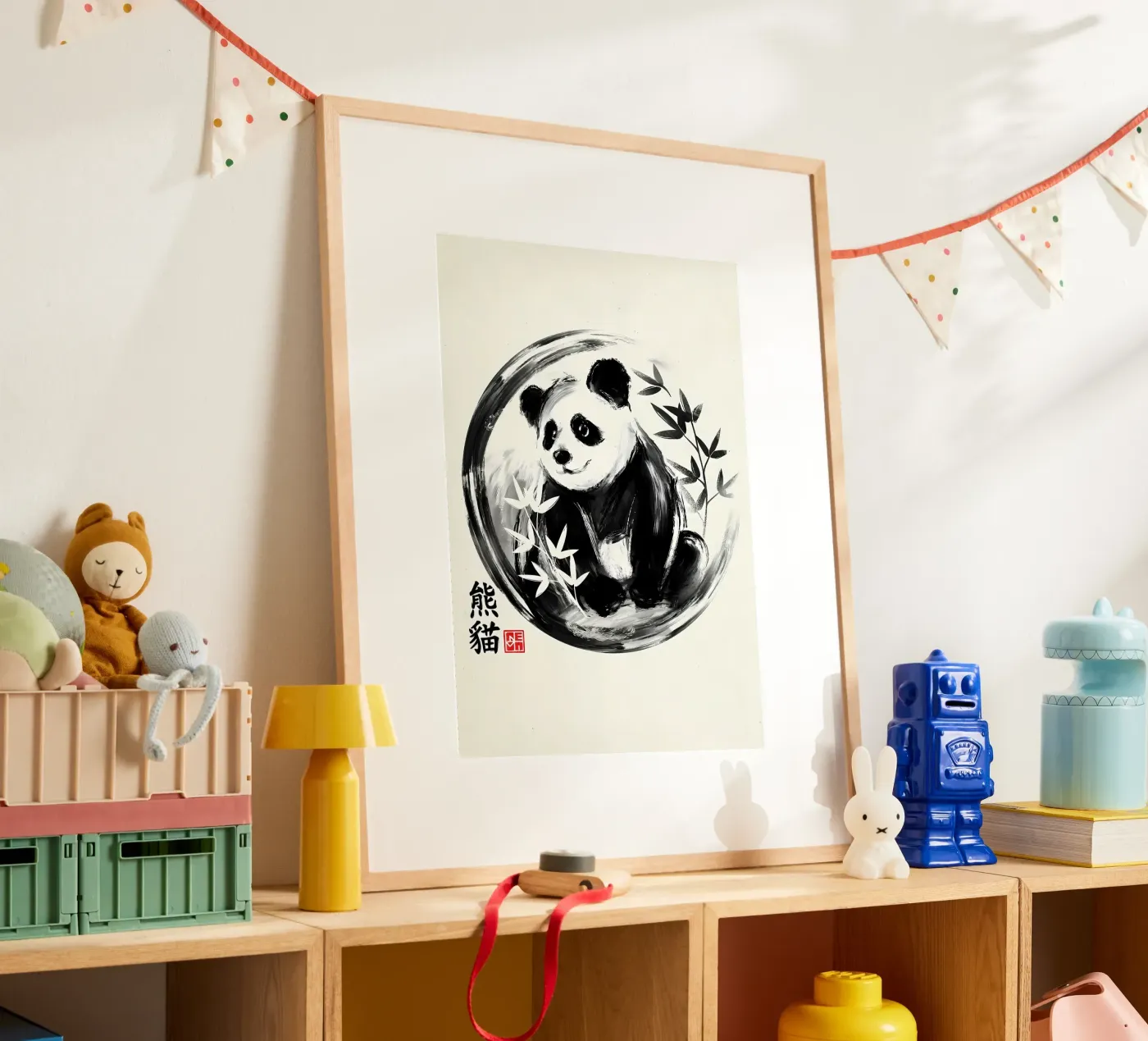 Panda sumie poster da James M Coyle