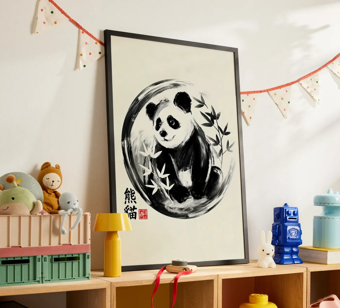 Panda sumie poster da James M Coyle