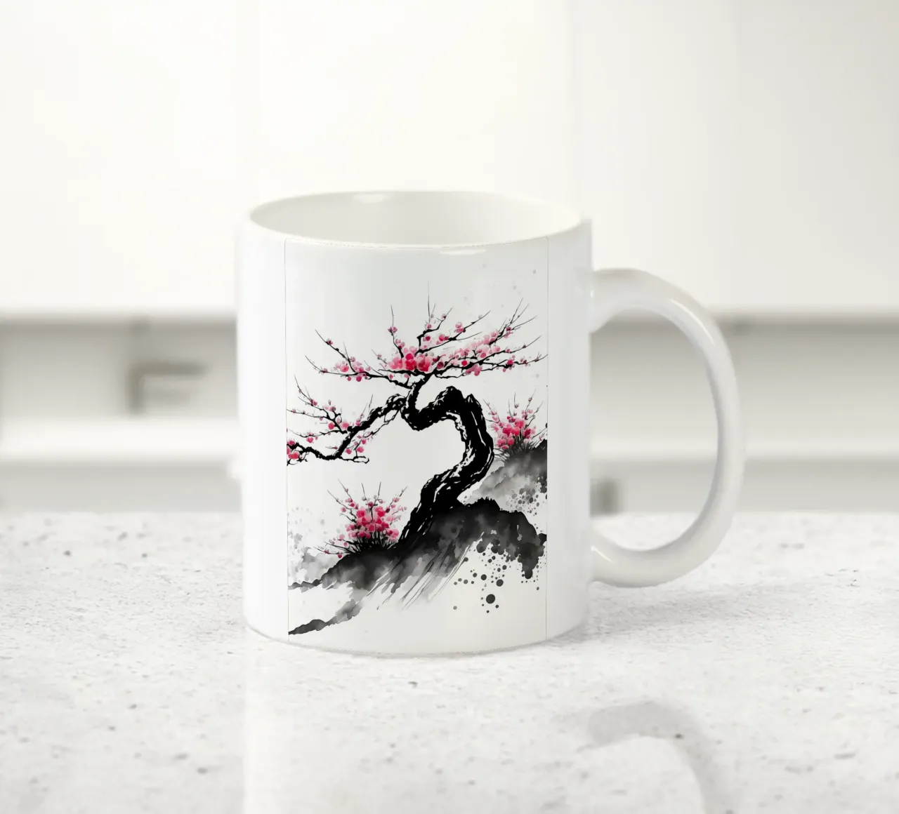 fiori di ciliegio giapponesi tazza in ceramica da Rebecca Clark Wyrick