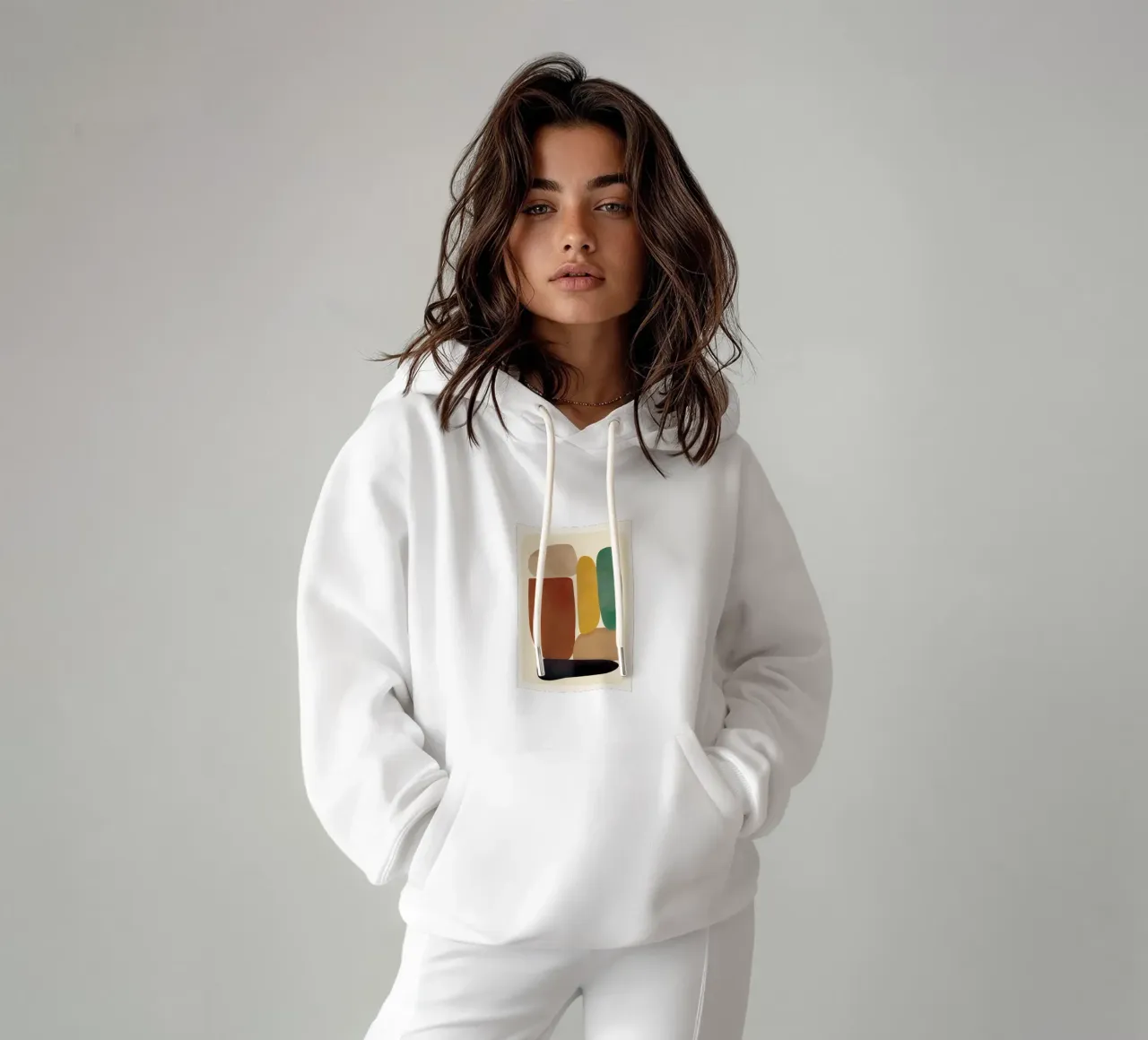 Abstract Minimal Shapes Hoodie von Flow Line