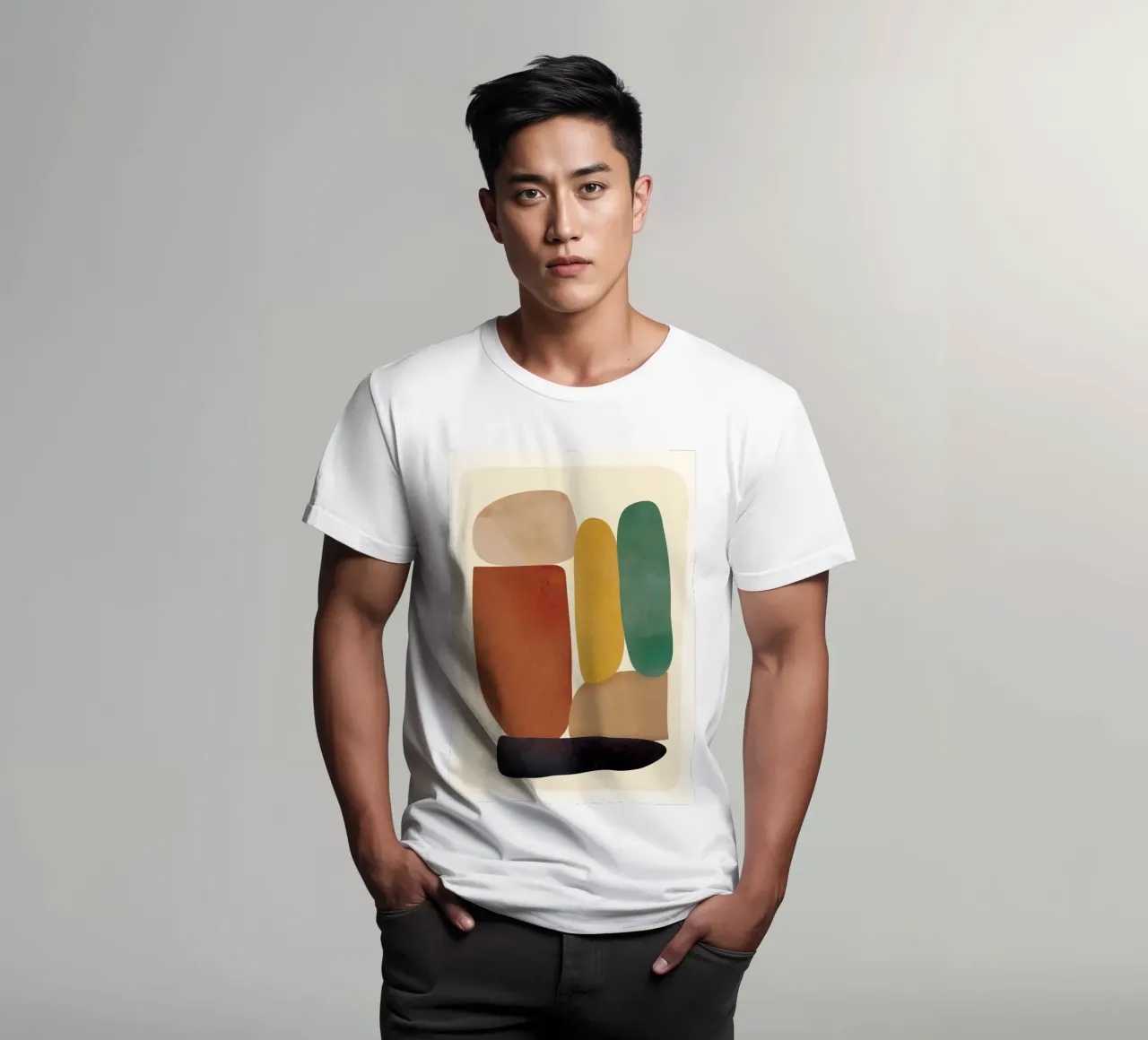 Abstract Minimal Shapes t-shirt da Flow Line
