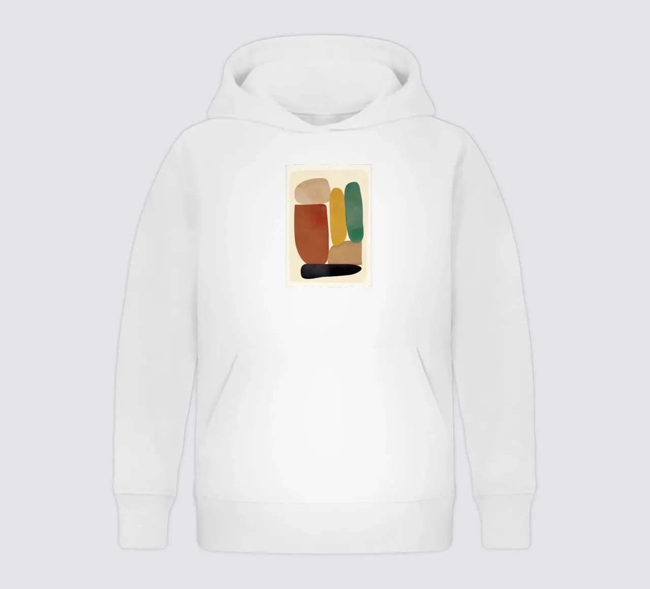 Abstract Minimal Shapes felpa bambino con cappuccio da Flow Line