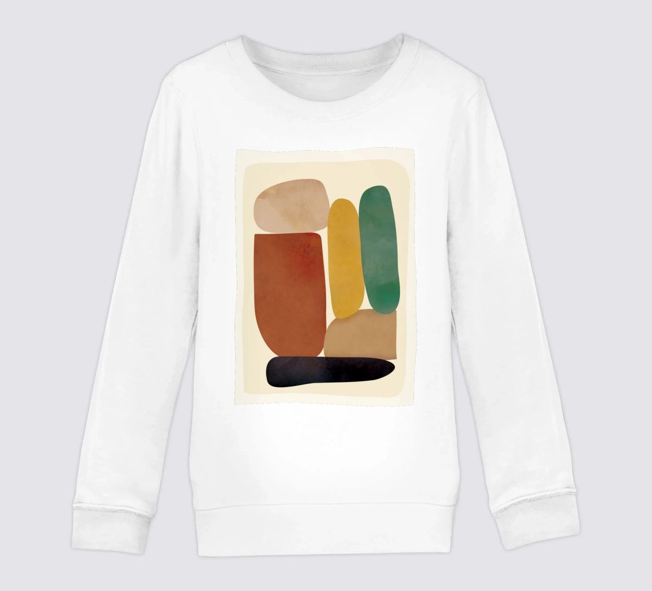 Abstract Minimal Shapes felpa bambino da Flow Line