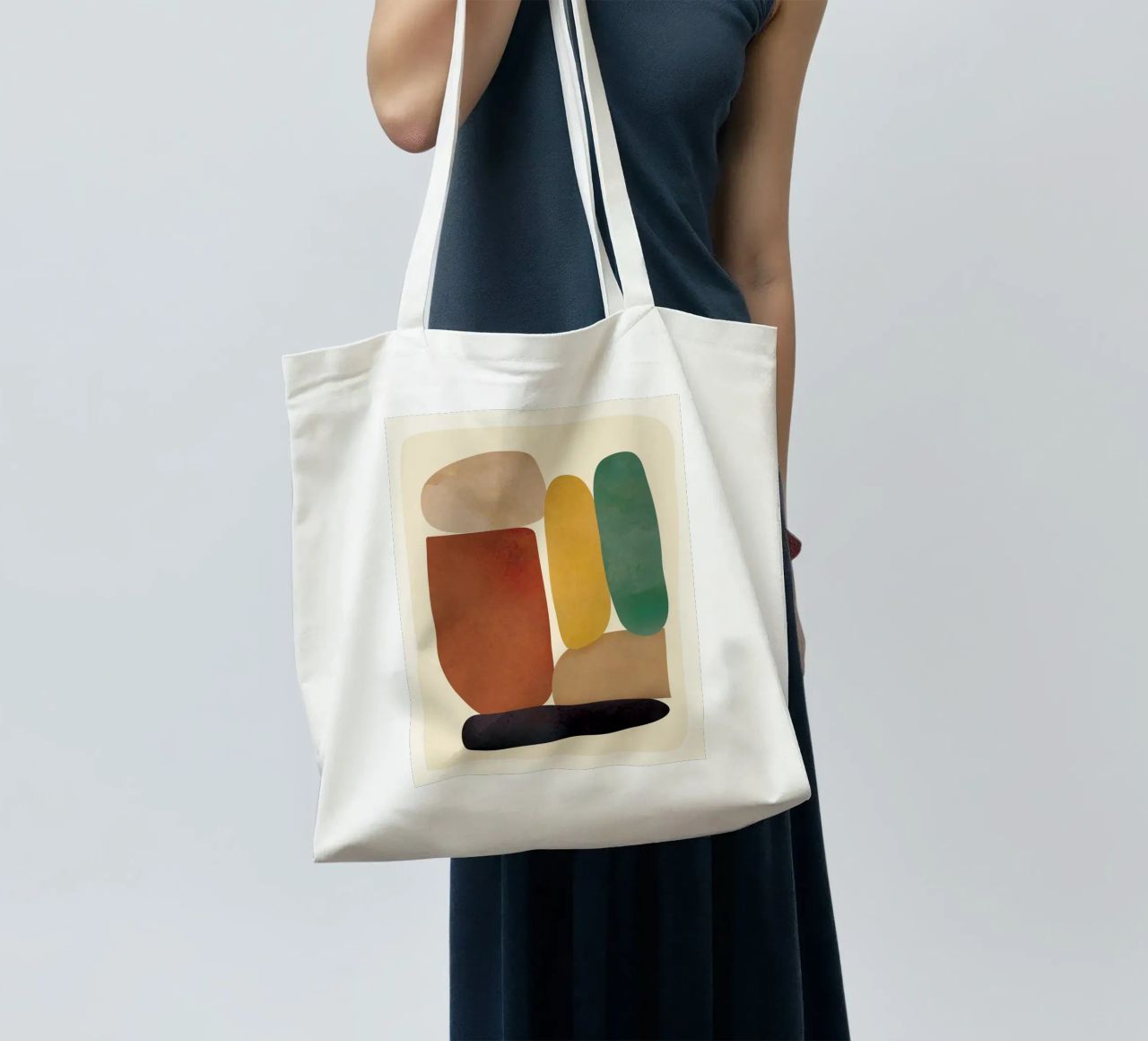 Abstract Minimal Shapes borsa in juta da Flow Line