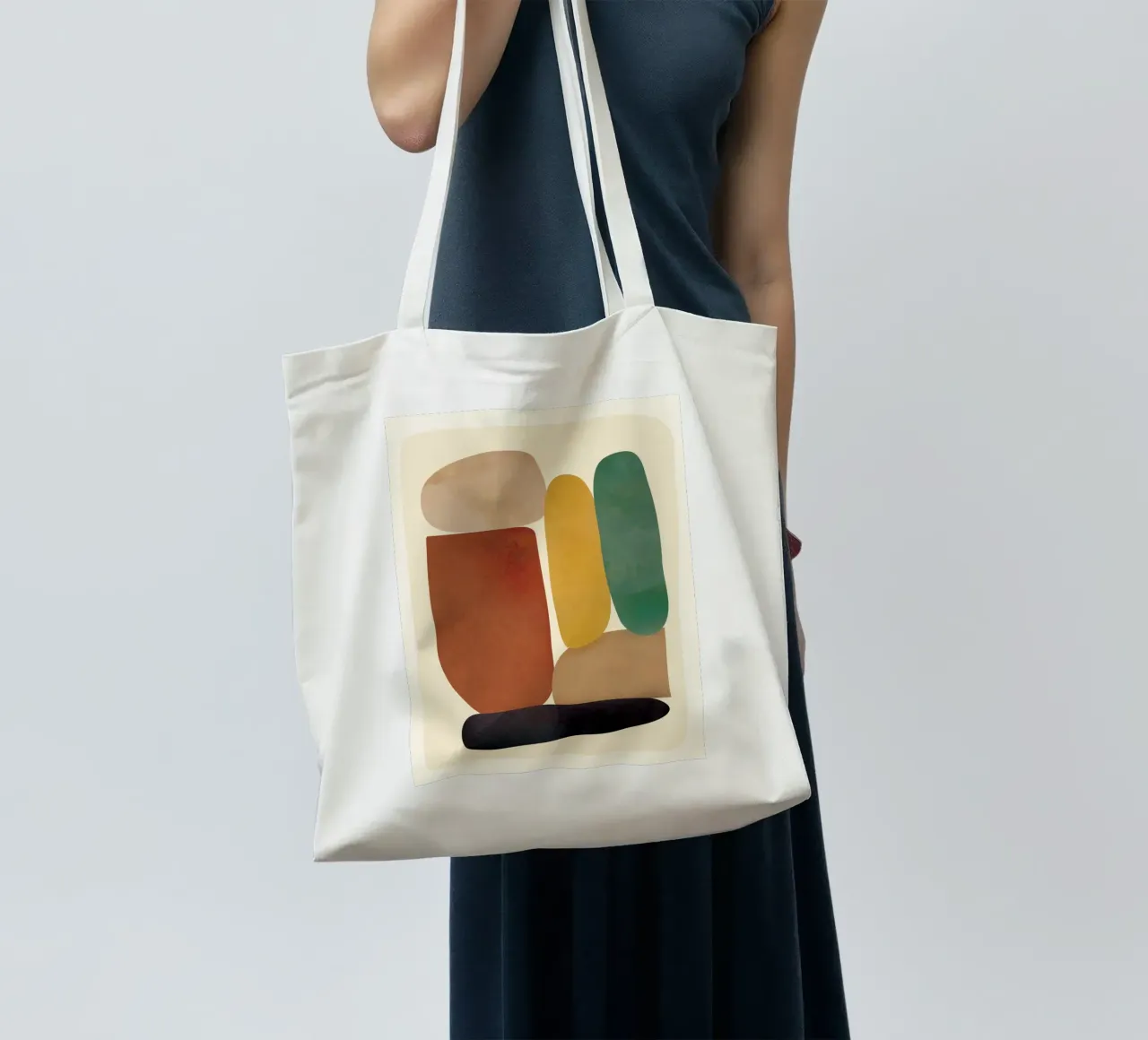 Abstract Minimal Shapes borsa in juta da Flow Line