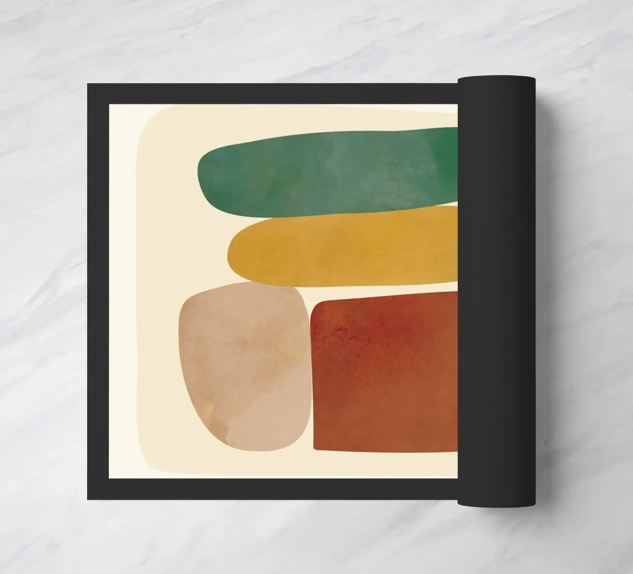 Abstract Minimal Shapes Fußmatte von Flow Line
