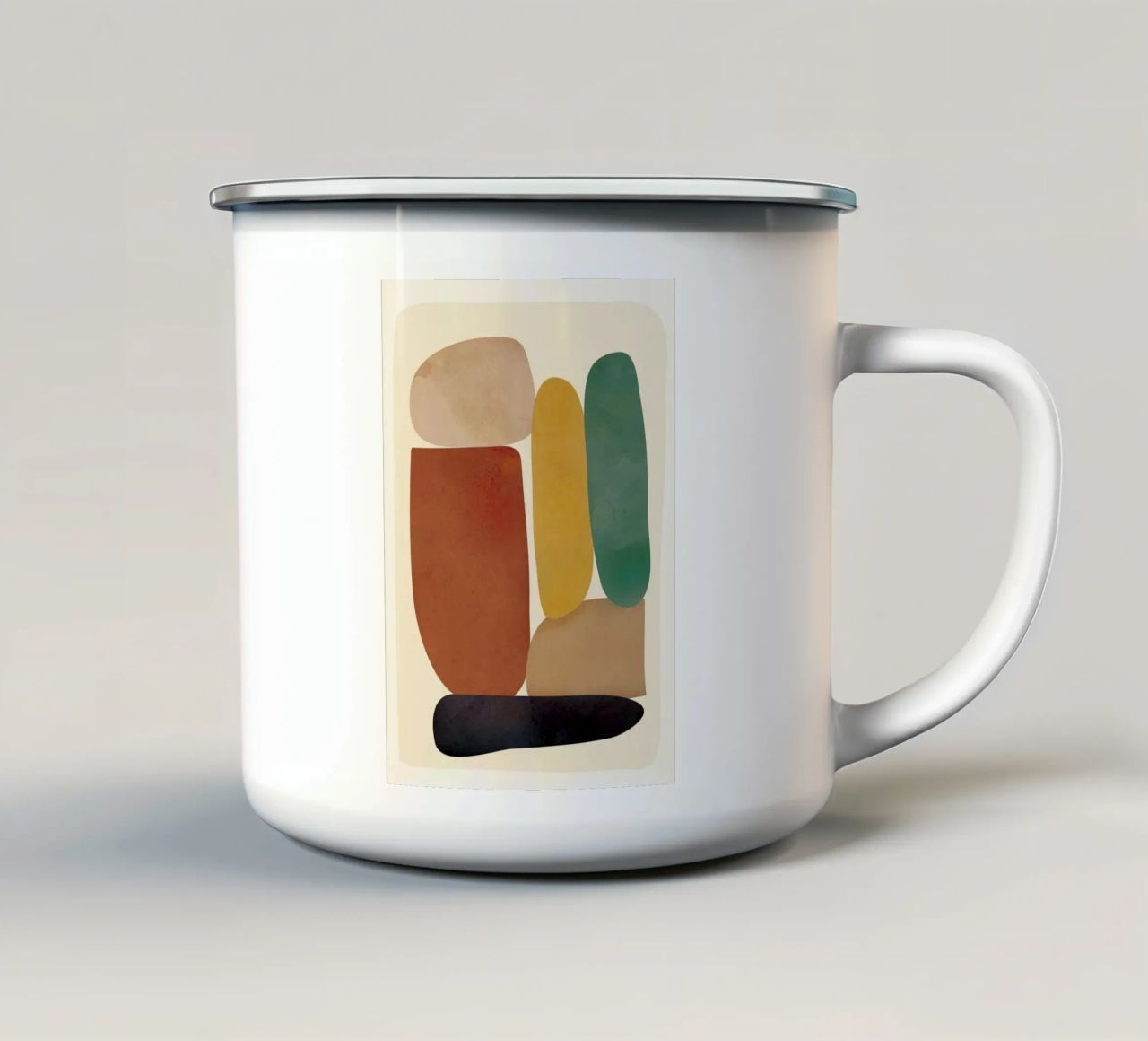 Abstract Minimal Shapes tazza in smalto da Flow Line