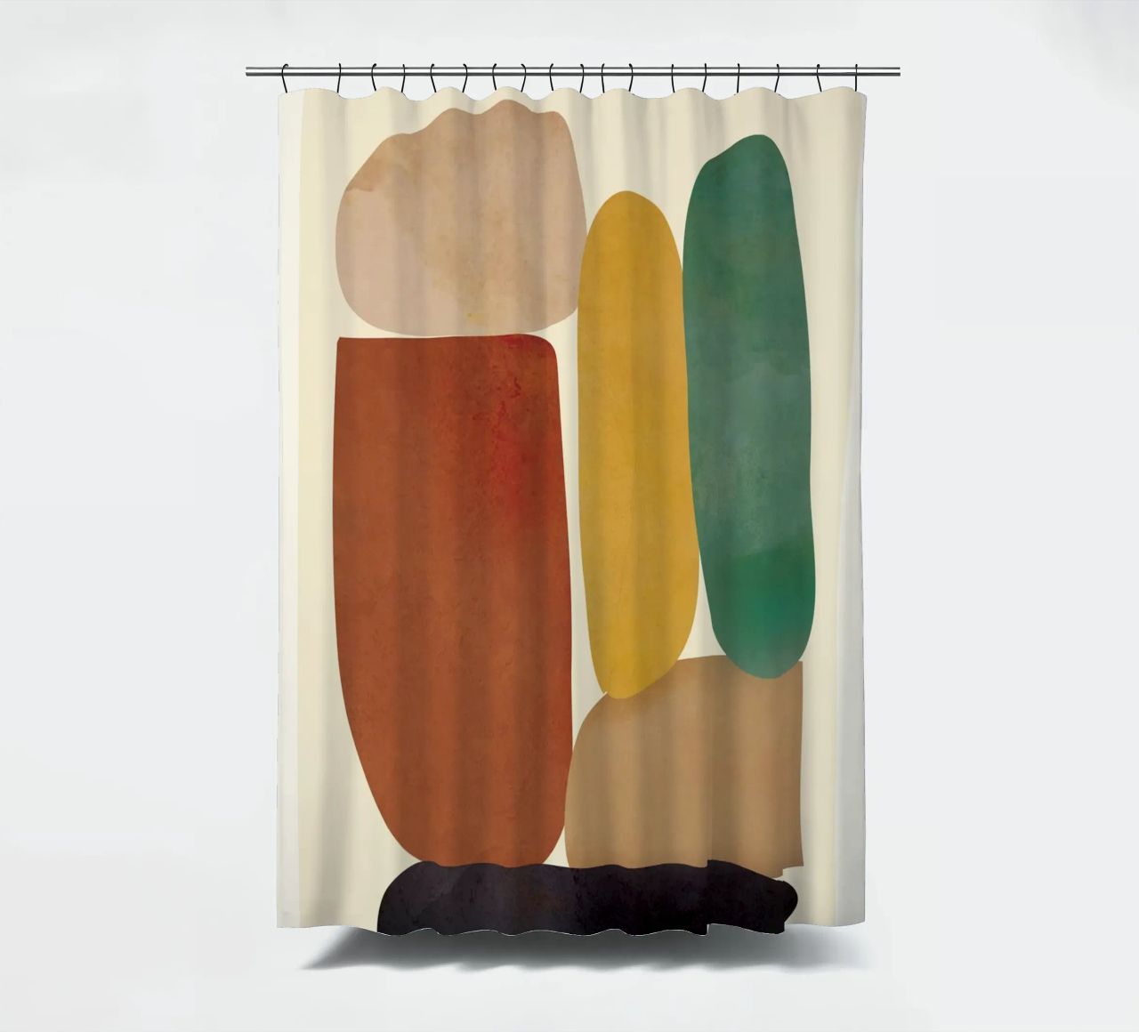 Abstract Minimal Shapes tenda da doccia da Flow Line