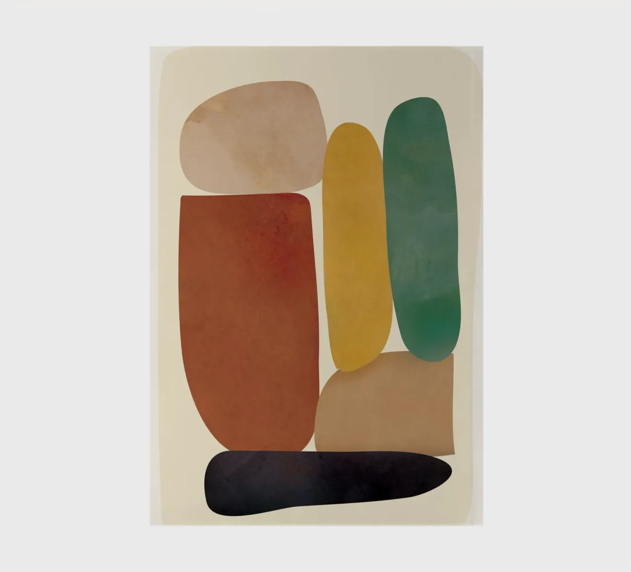 Abstract Minimal Shapes Notizbuch von Flow Line