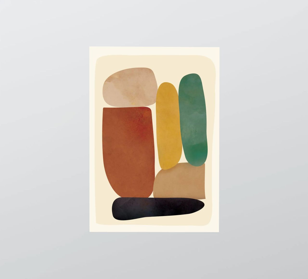 Abstract Minimal Shapes adesivo da Flow Line