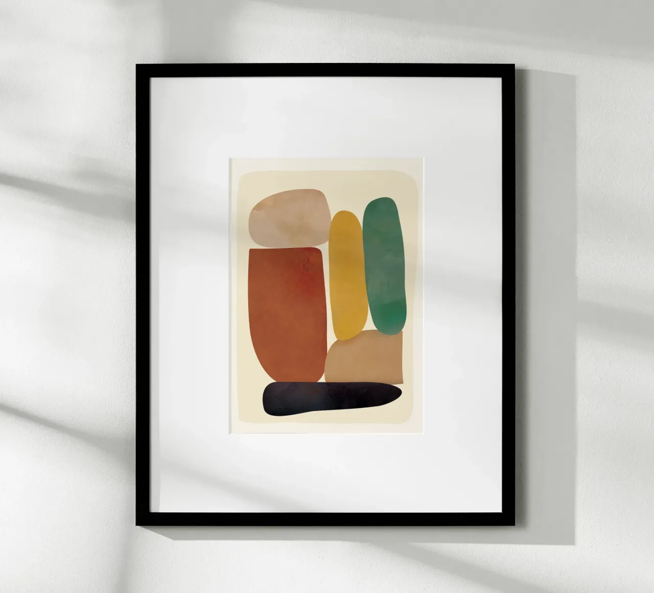 Abstract Minimal Shapes carta hahnemühle da Flow Line