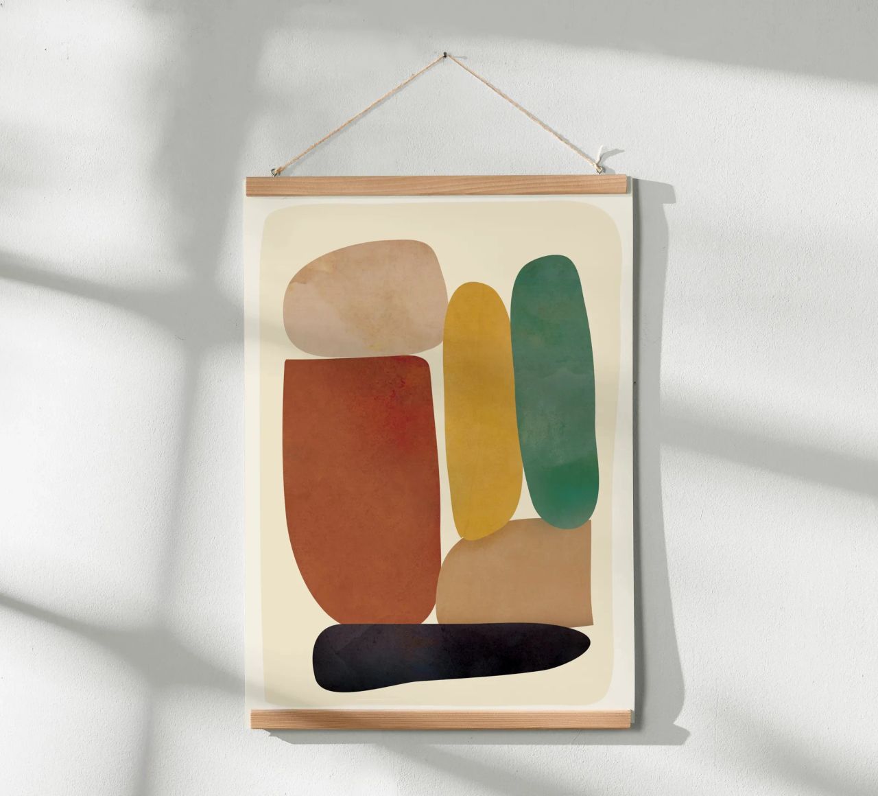 Abstract Minimal Shapes poster da Flow Line