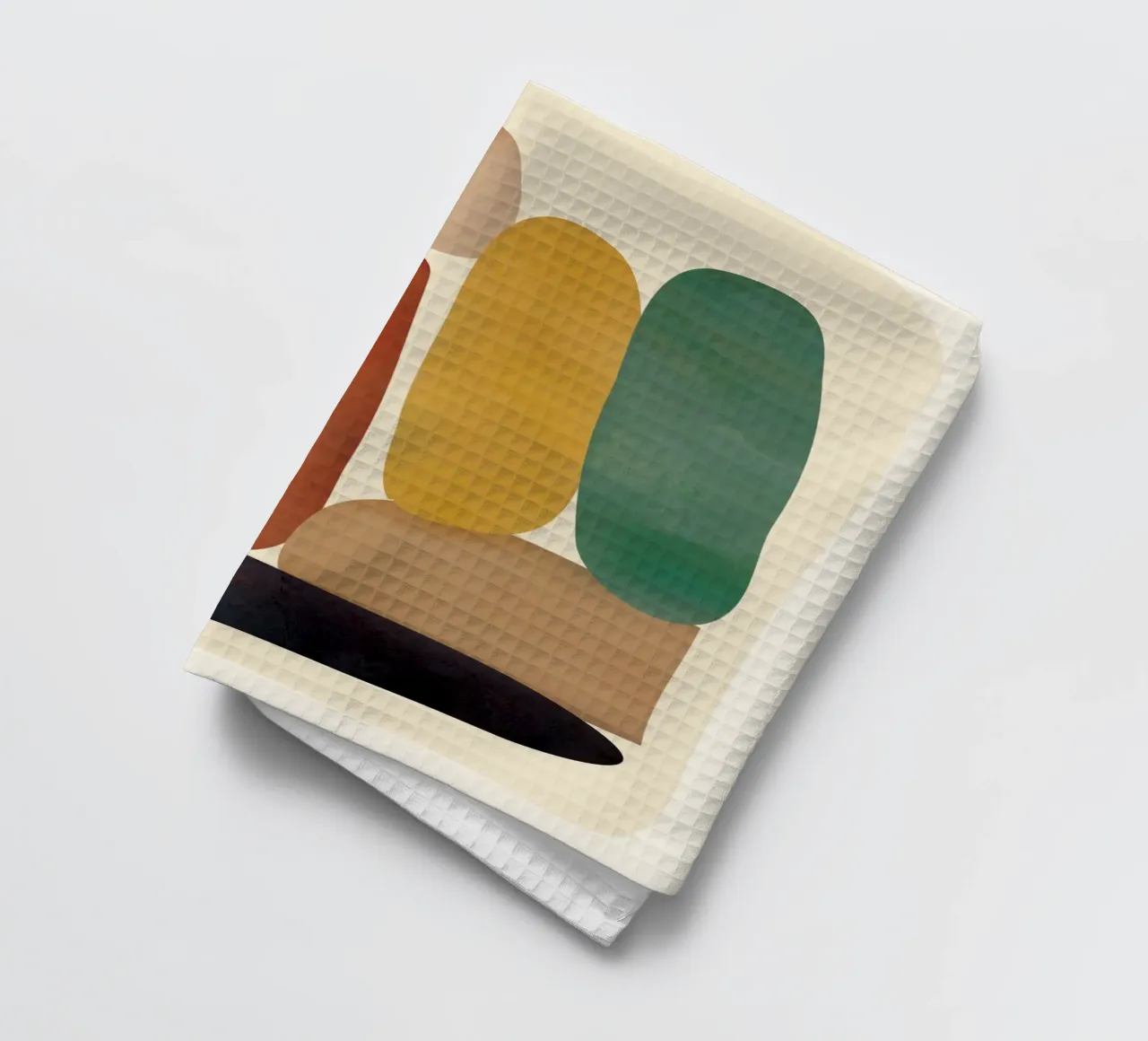Abstract Minimal Shapes Geschirrtuch von Flow Line