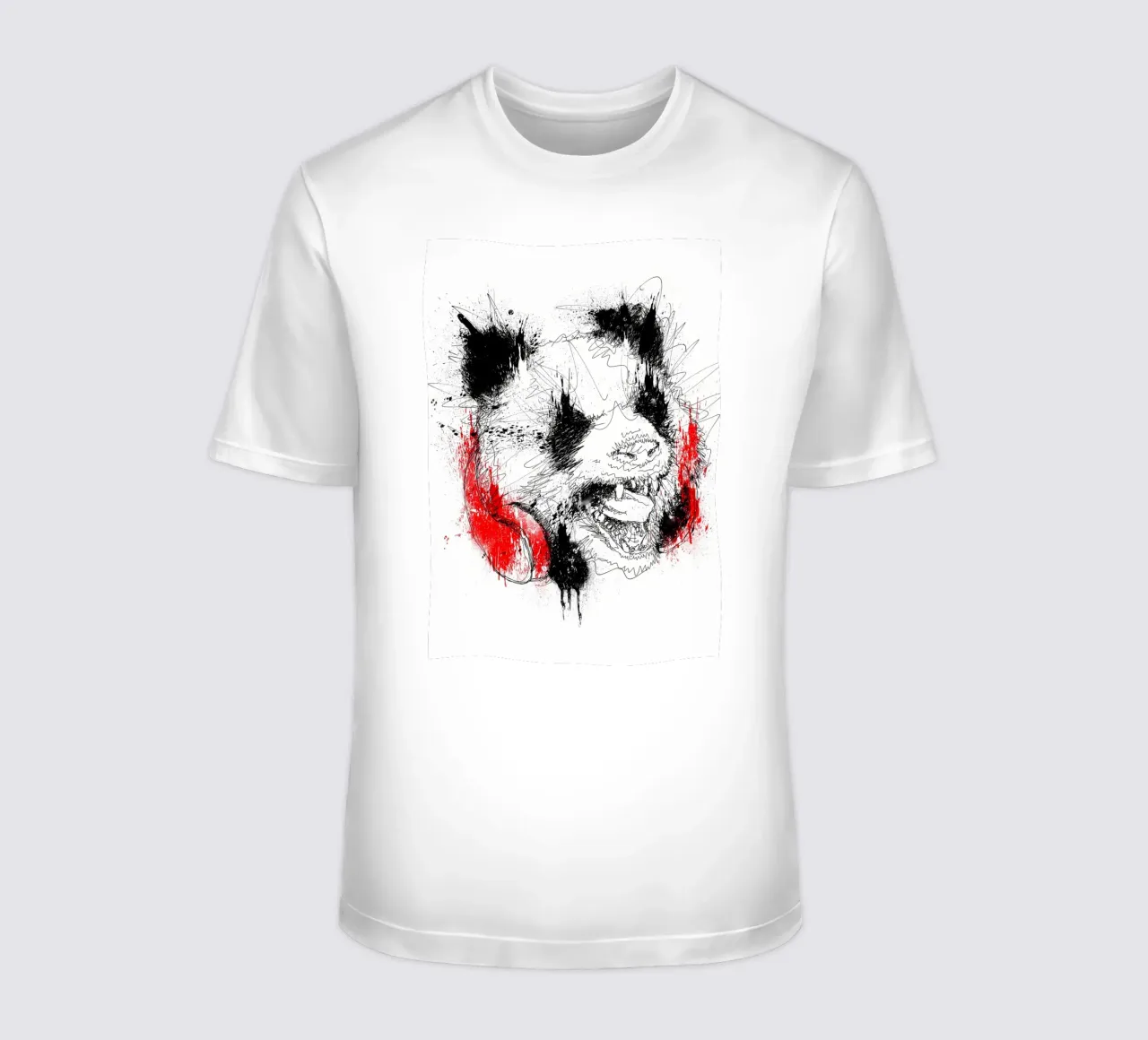 Panda Roar Graffio t-shirt da James M Coyle