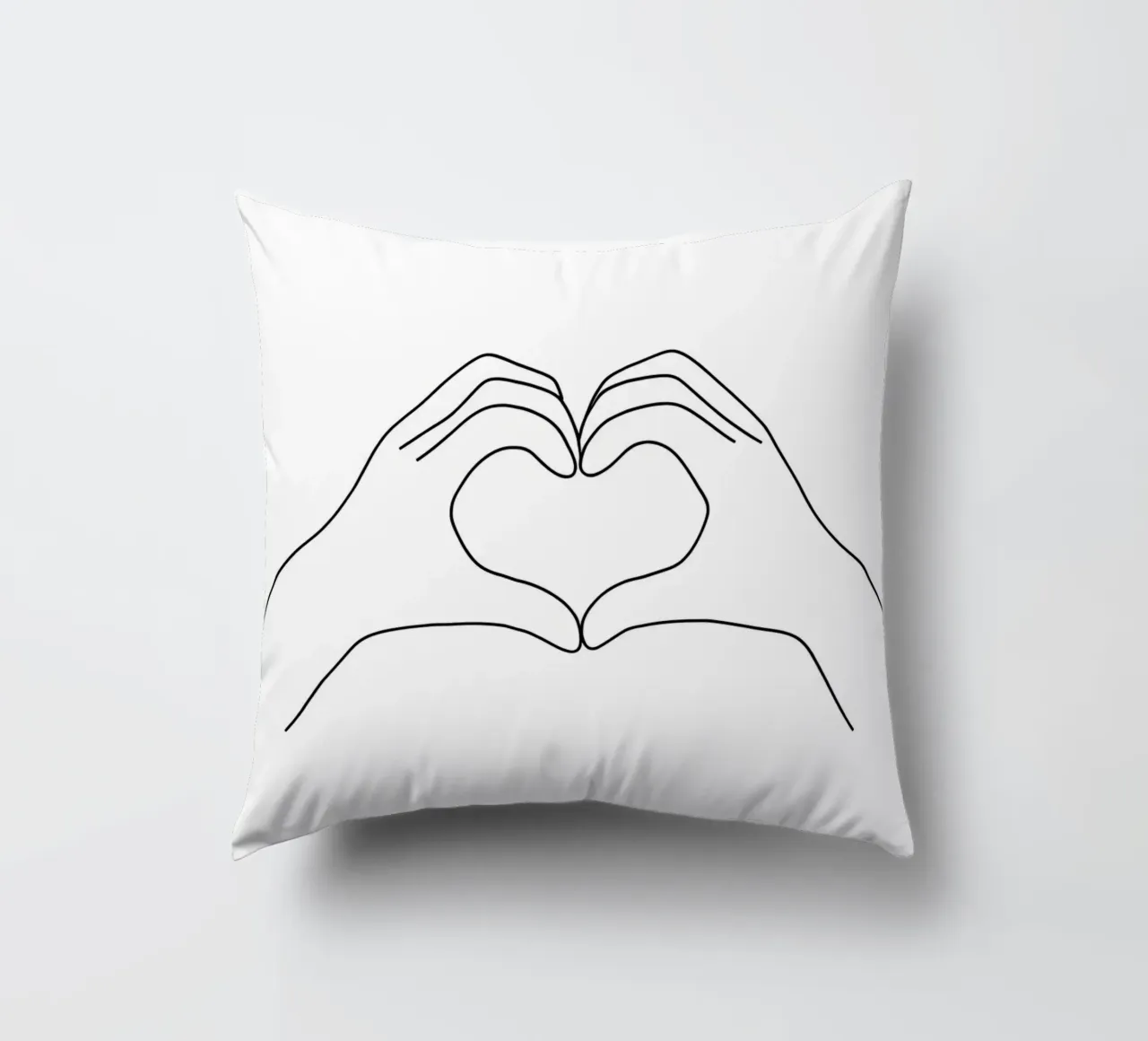 Amore 2 Line Art minimalista cuscino da Viv Line Art