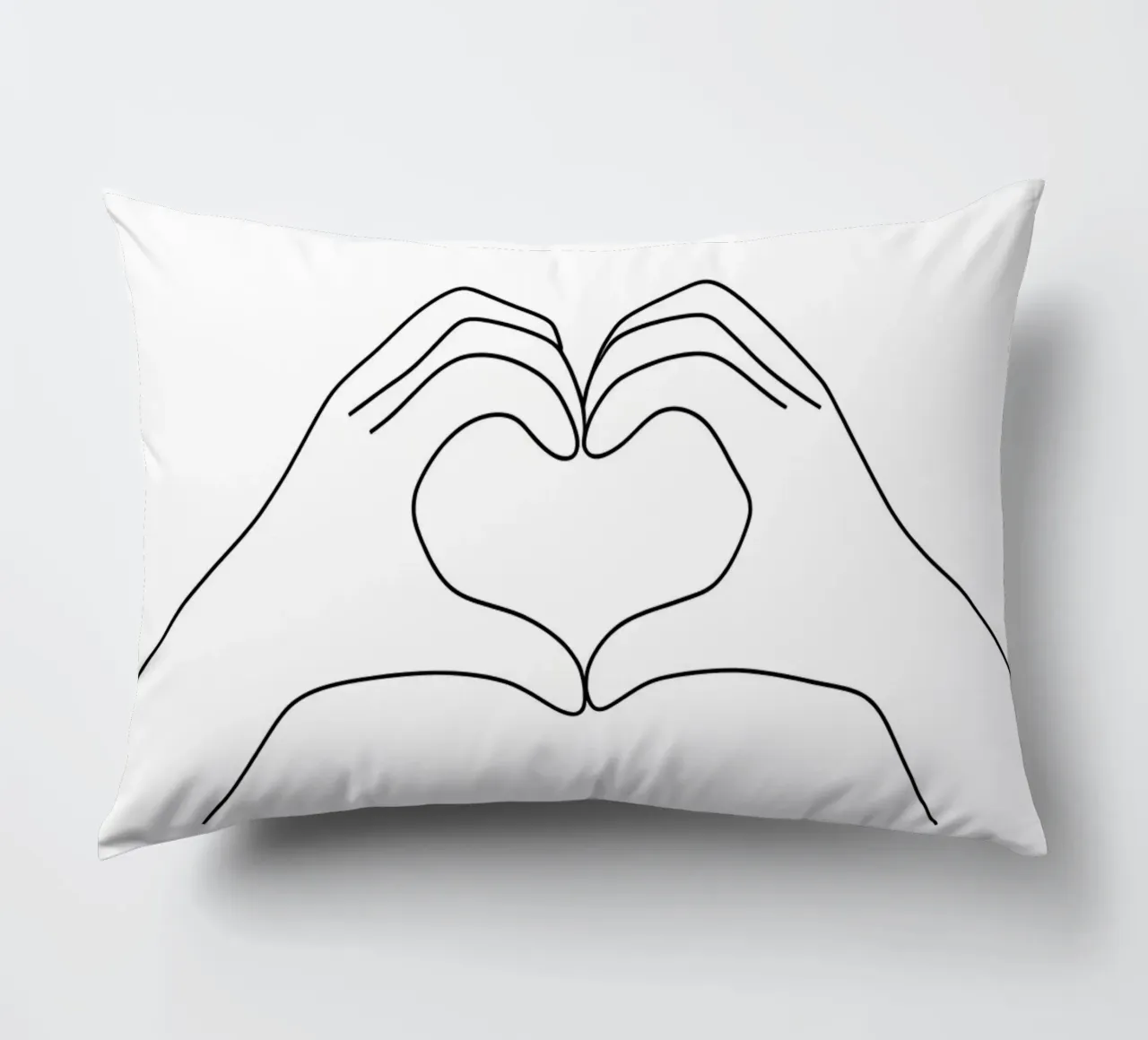 Amore 2 Line Art minimalista cuscino da Viv Line Art