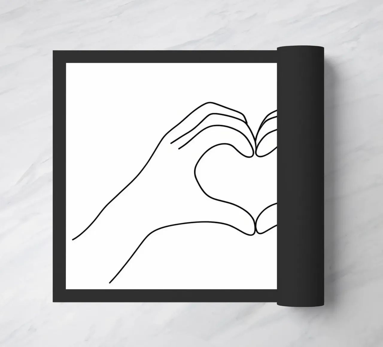 Amore 2 Line Art minimalista zerbino da Viv Line Art