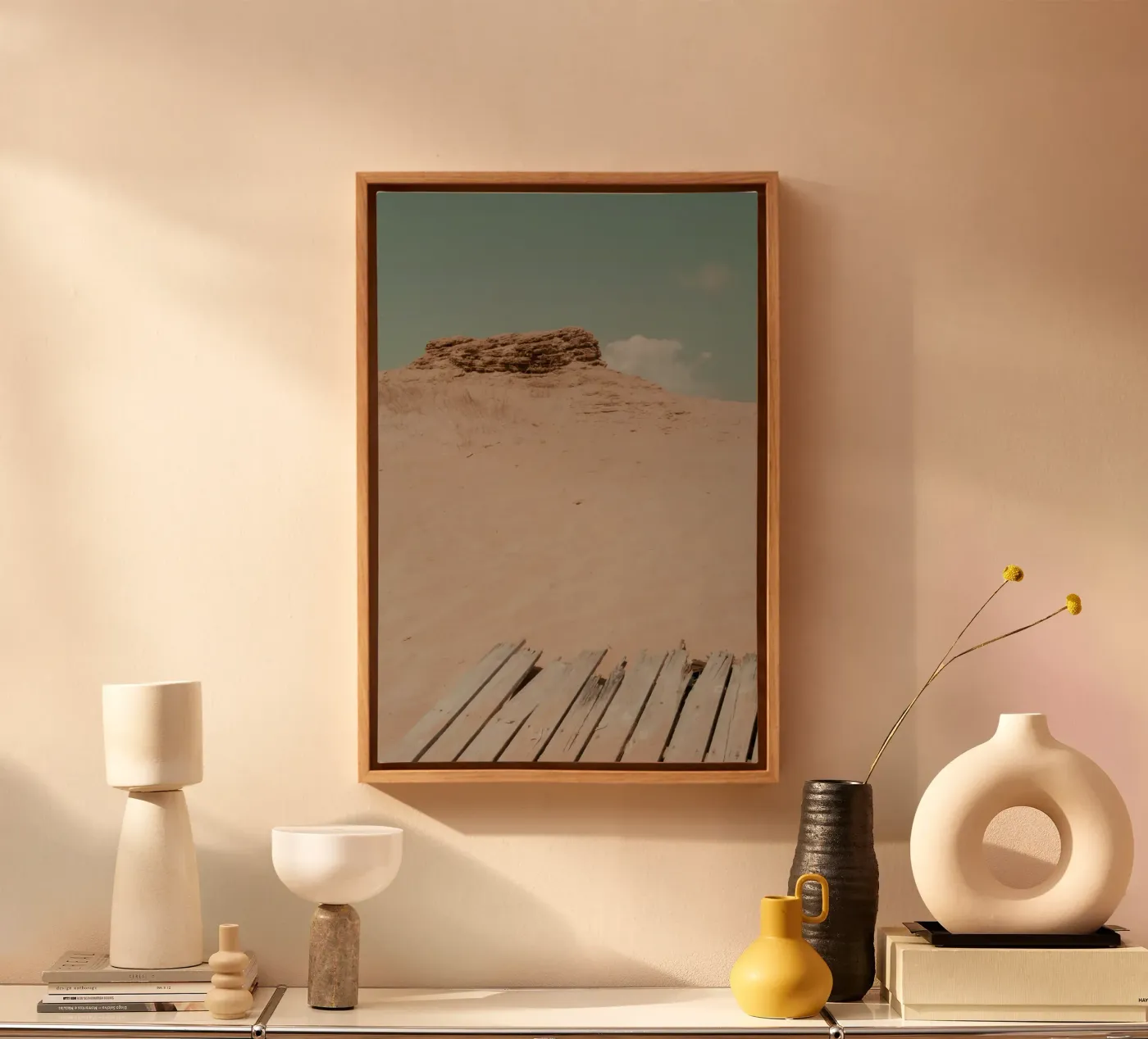 Woestijnstemming canvas van Moon  Bloom