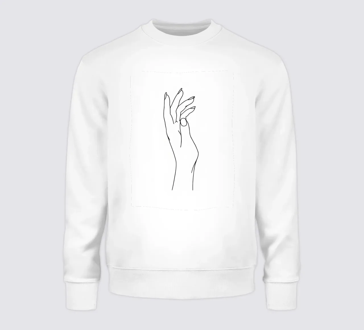 Linea d'arte minimalista a mano felpa da Viv Line Art