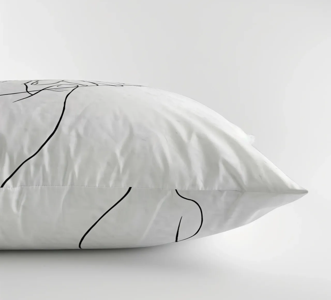 Mani connesse Line Art minimalista cuscino da Viv Line Art