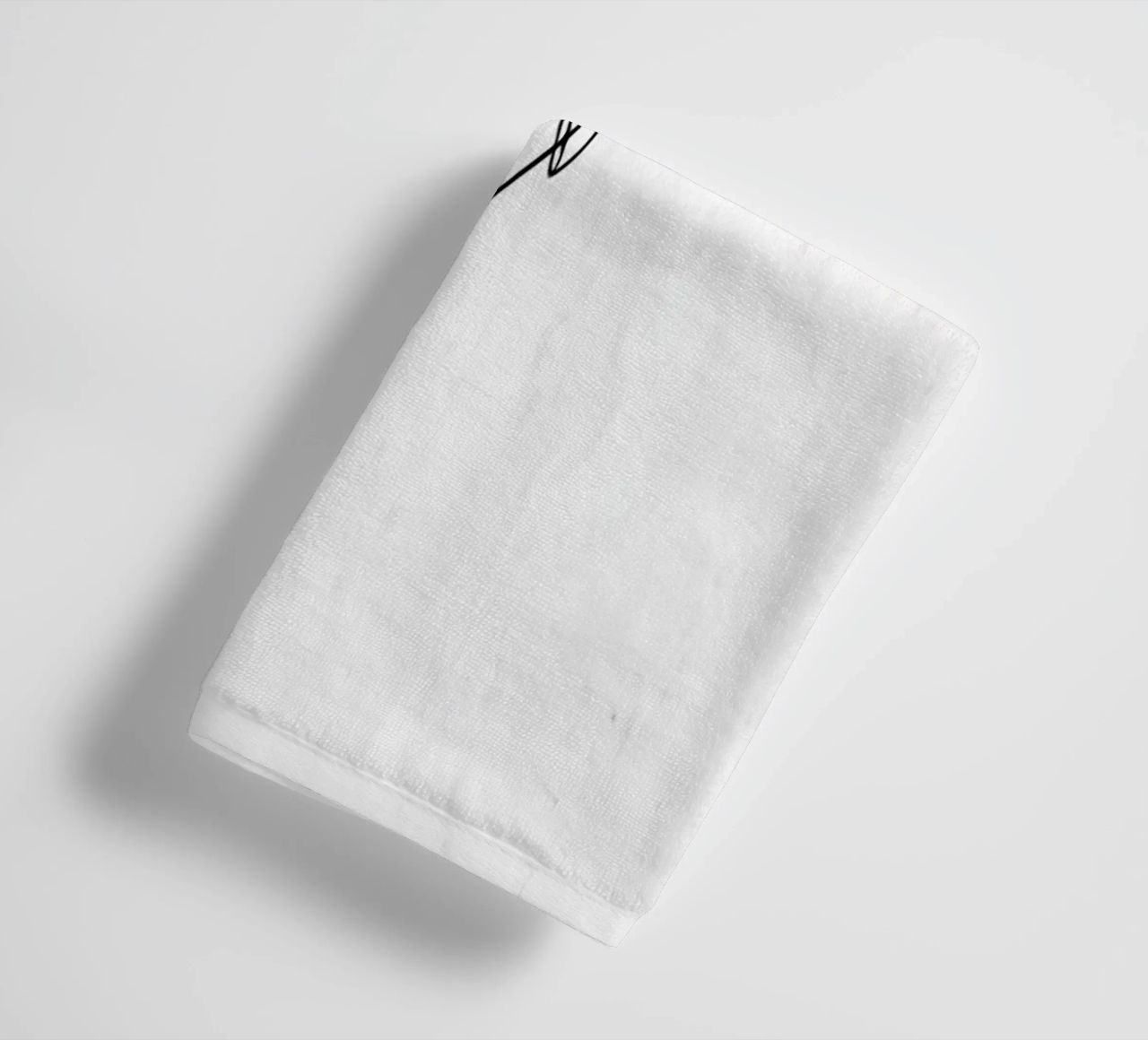 Mani connesse Line Art minimalista asciugamano da bagno da Viv Line Art